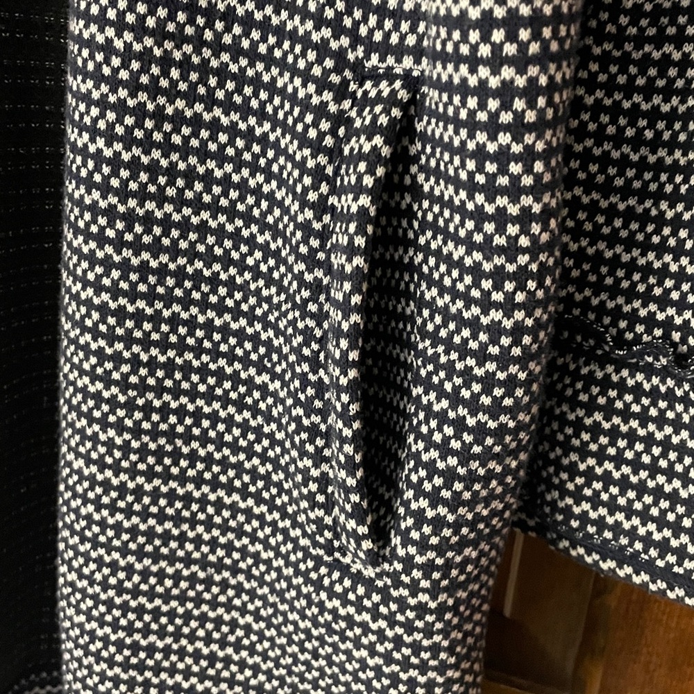 Jack by BB Dakota cardigan, black and white stretch, L, excellent condition - Picture 5 of 15